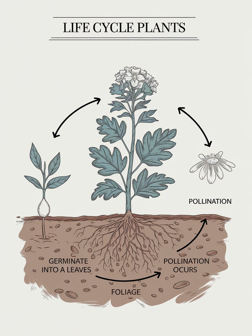 The Life Cycle of Flowering Plants