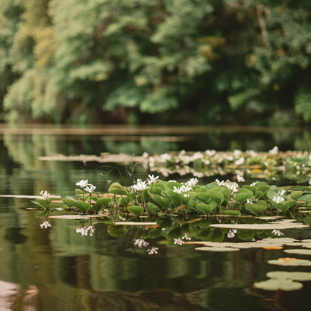 which flowering plants live in water